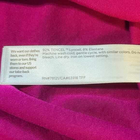 Eileen Fisher Pink Mock Neck Long Sleeve Blouse Size M - Picture 5 of 7